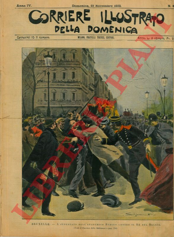 Silbonetto - - Attentato dell'anarchico Rubino contro il Re del Belgio.