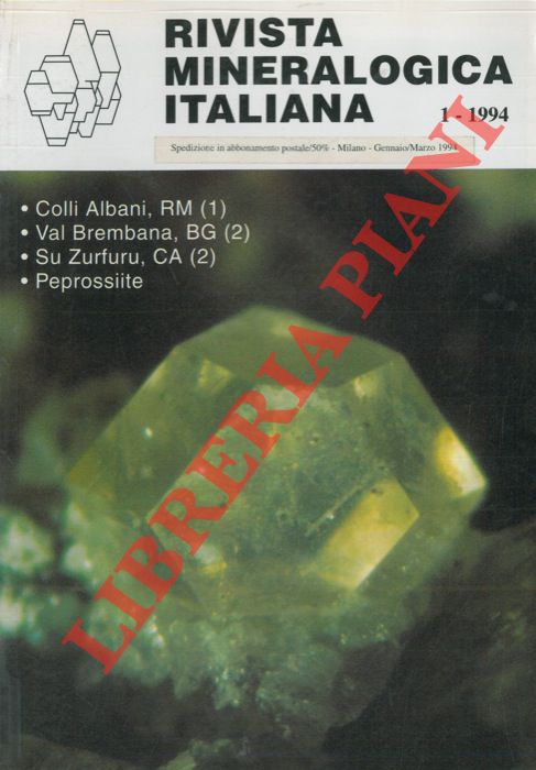 - - Rivista Mineralogica Italiana.