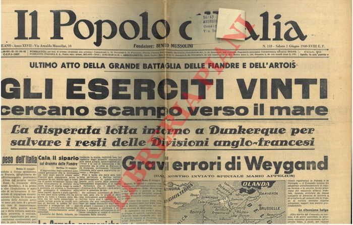 - - Gli eserciti vinti cercano scampo verso il mare.