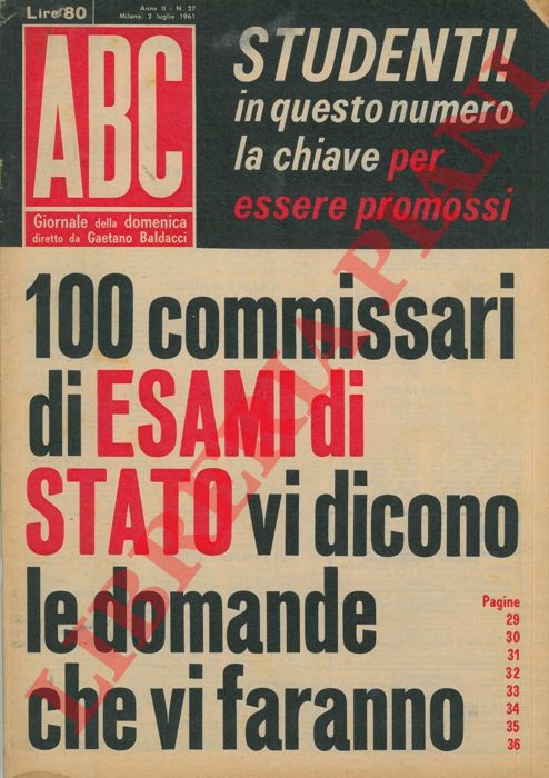 - - ABC. Giornale della domenica.