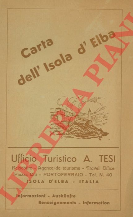 - - Carta dell'Isola d'Elba.