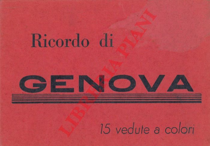 - - Ricordo di Genova. 15 vedute a colori.