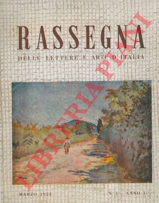 - - Rassegna delle lettere e arti d'Italia.