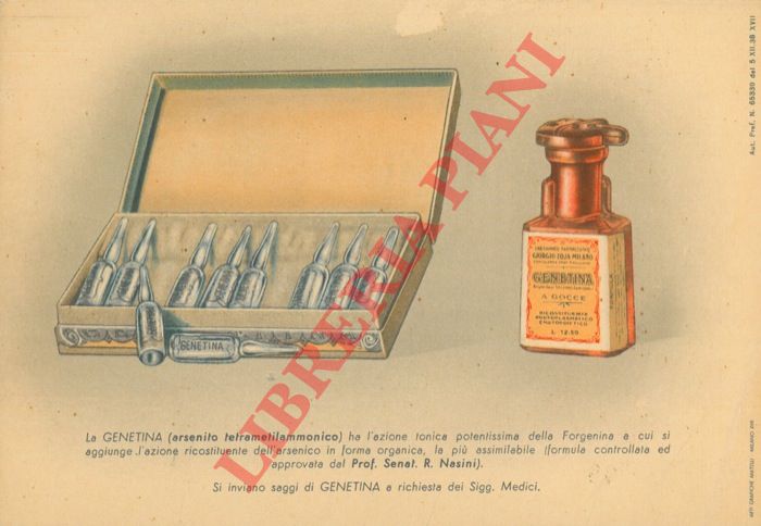 Laboratorio Giorgio Zoja. Milano - - Prodotti farmaceutici vari - Botticelli,