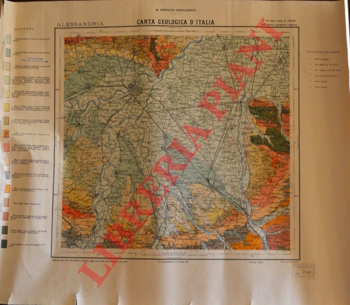 - - Alessandria. F 70. Carta geologica d'Italia.