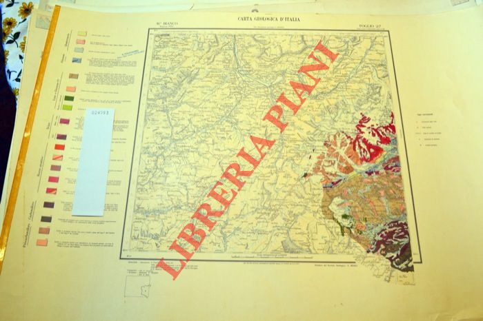 - - M.te Bianco. F 27. Carta geologica d'Italia.