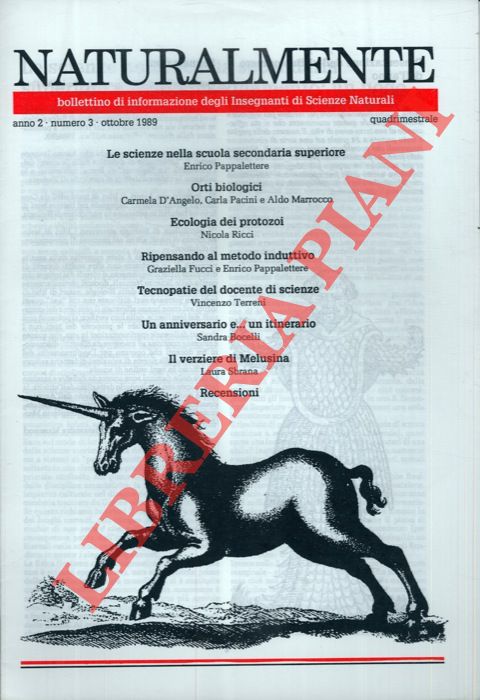 - - Naturalmente. Bollettino di informazione degli insegnanti di Scienze Naturali.