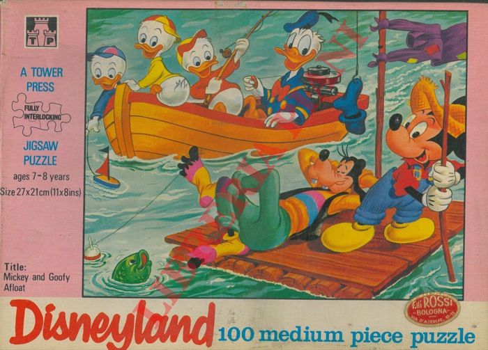 - - Mickey and Goofy Afloat. Puzzle di cm. 27 x 21