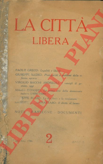 - - La citt libera.