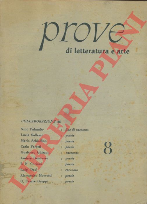 - - Prove di letteratura e arte.