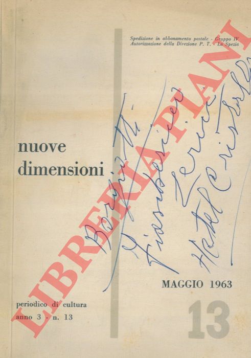- - Nuove dimensioni. Periodico di cultura.