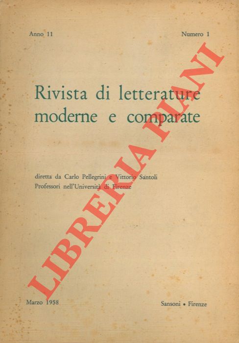 - - Rivista di letterature moderne e comparate.