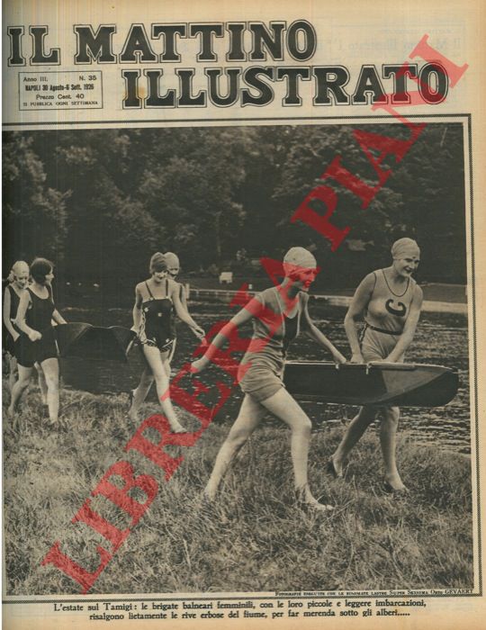 - - L'estate sul Tamigi: le brigate balneari femminili, con le loro piccole e leggere imbarcazioni, risalgono lietamente le rive erbose del fiume, per far merenda sotto gli alberi...