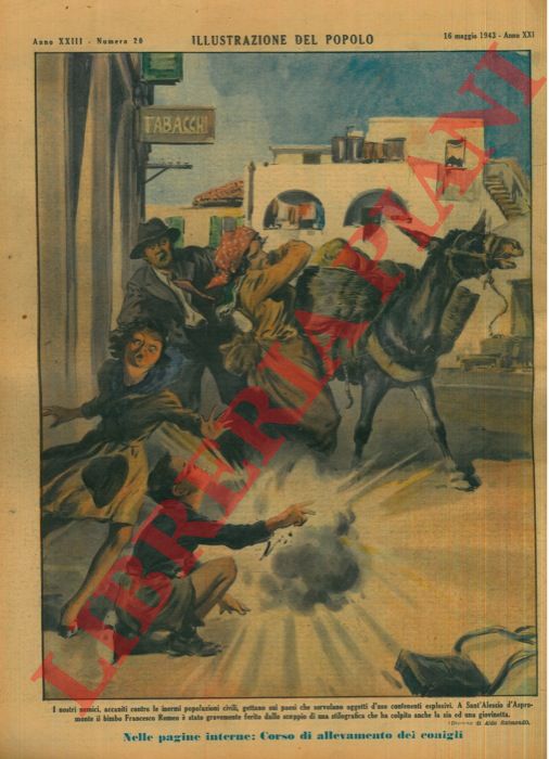 RAIMONDI Aldo - - Un attacco di Stukas sopra un campo di aviazione sovietico nel Kuban.