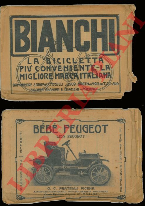 TCI - - Carta d'Italia del Touring Club Italiano. Foglio N. 1 - Aosta. 2 - Domodossola. 3 - Como. 4 - Bergamo. 5 - Bolzano Merano. 6 - Belluno. 7 - Udine. 12 - Verona. 14 - Nizza. 15 - Porto Maurizio. 19 - Ravenna. 20 - Pesaro. 22 - Siena. 23 - Perugia. 24 - Macerata. 25 - Ancona. 25bis - Corsica. 26 - Orbetello. 29 - Chieti. 30 - S.Severo. 31 - Gargano. 32 - Sassari. 33 - Tempio P. 36 - Benevento. 37 - Foggia. 38 - Bari. 39 - Oristano. 40 - Nuoro. 41 - Salerno. 42 - Potenza. 43 - Taranto. 44 - Lecce. 45 - Iglesias. 46 - Cagliari. 47 - Cosenza. 48 - Catanzaro. 49 - Palermo. 50 - Cefal. 51 - Etna. 52 - Messina. 53 - Badolato (quadro d'unione). 54 - Sciacca. 55 - Caltanissetta. 56 - Catania.