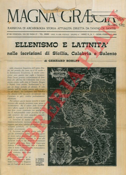 JURLARO Rosario - - Brindisi antica.