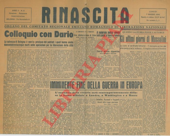 - - Gli ultimi giorni di Mussolini.
