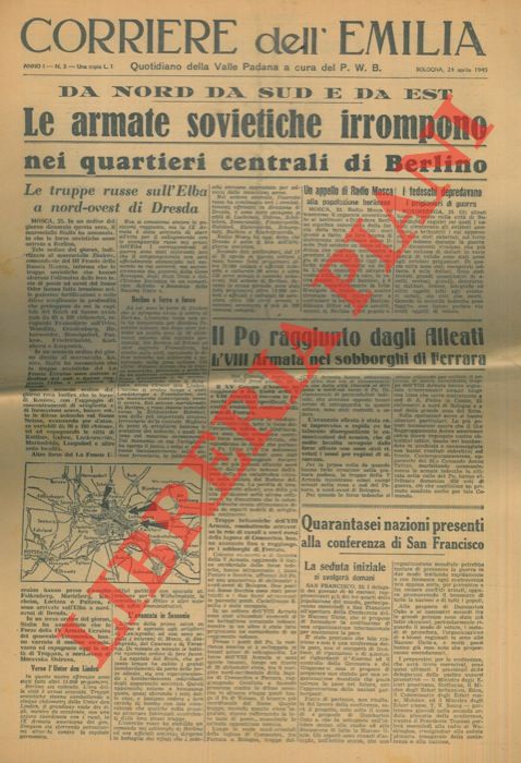 - - Le armate sovietiche irrompono nei quartieri centrali di Berlino.