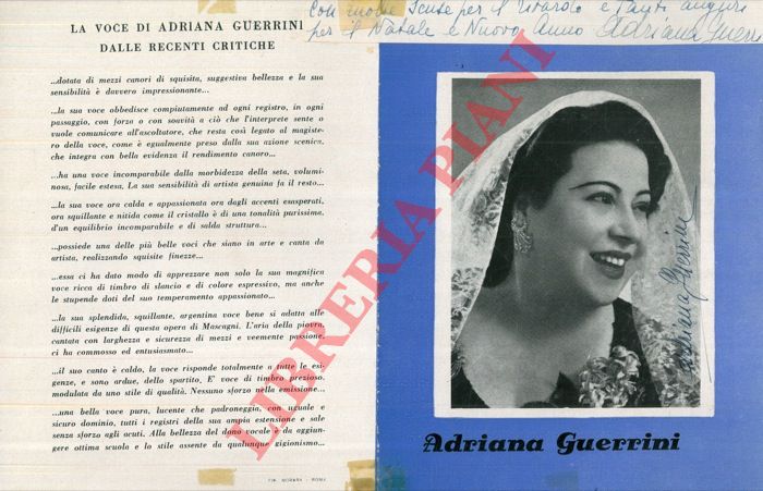 - - GUERRINI Adriana, soprano -