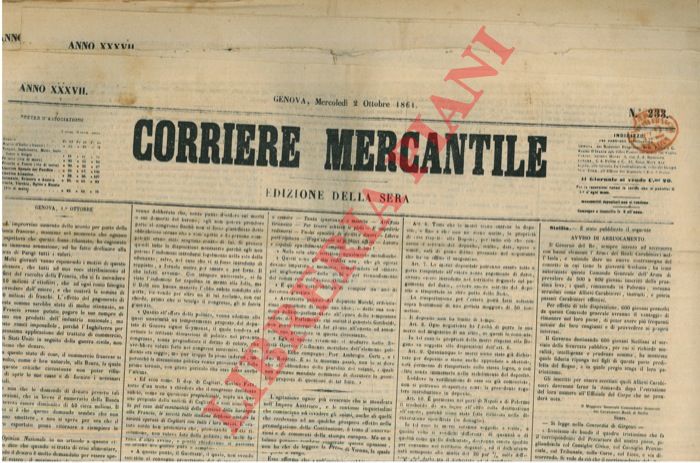 - - Corriere Mercantile. Edizione della Sera.