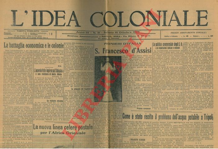 - - L'idea coloniale.