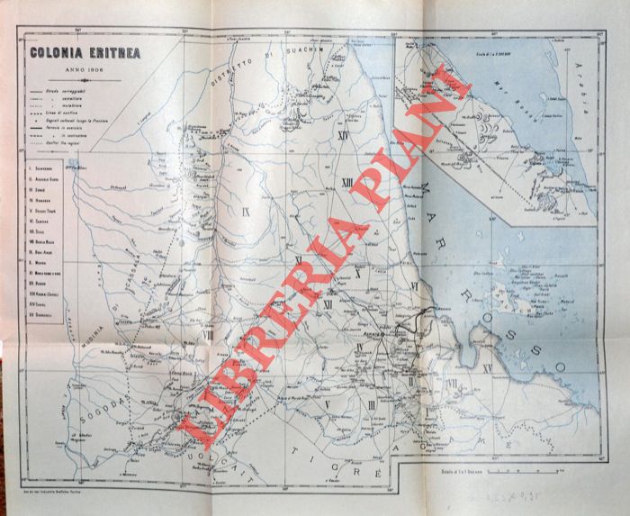 - - Carta della colonia Eritrea.