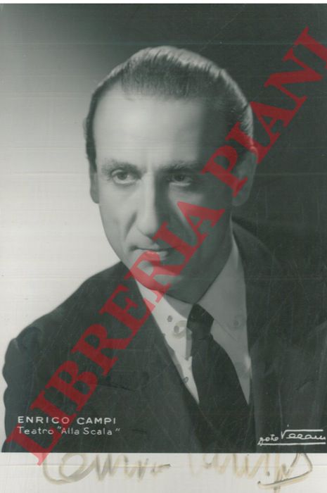 Foto Villani, Bologna - - CAMPI Enrico, basso - baritono.