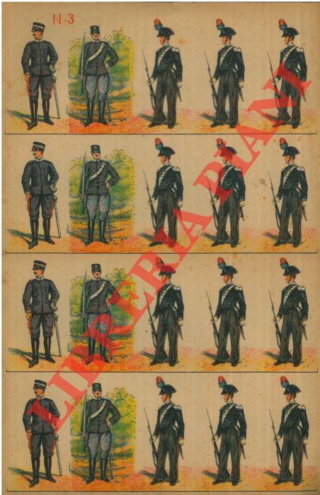 - - Carabinieri e soldati Esercito italiano, primi '900.
