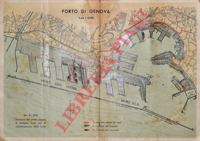 Consorzio Autonomo del Porto di Genova. - Porto di Genova. Scala 1 : 10.000