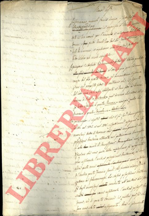 Guidalotti - - Nota che attesta che Guidalotti tra il 1802 e il 1805 ha assegnato il terreno facente parte della Possessione Fontana.