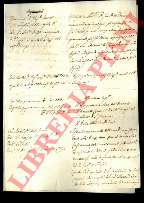 Monti/Brusa - - Consegna di testamento.