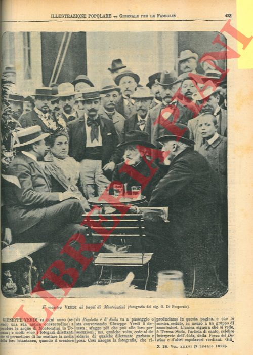 DI PROPERZIO G. - - Il maestro Verdi ai bagni di Montecatini.