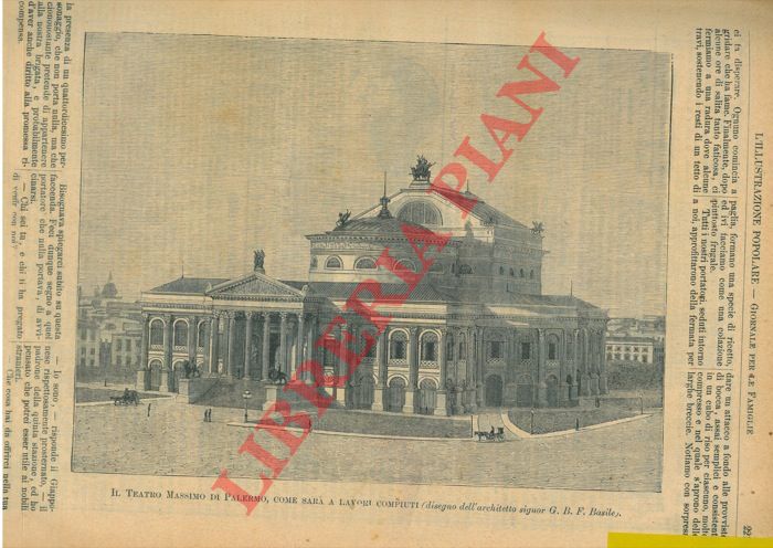 - - Il Teatro Massimo di Palermo.