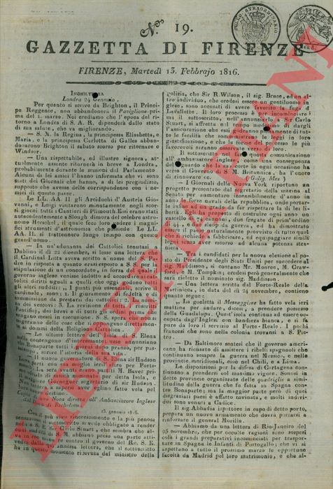 - - Nei dintorni di Sanremo branchi di lupi atterriscono la popolazione. Alcune persone furono sbranate dalle belve tra le quali due donne di Sasso.