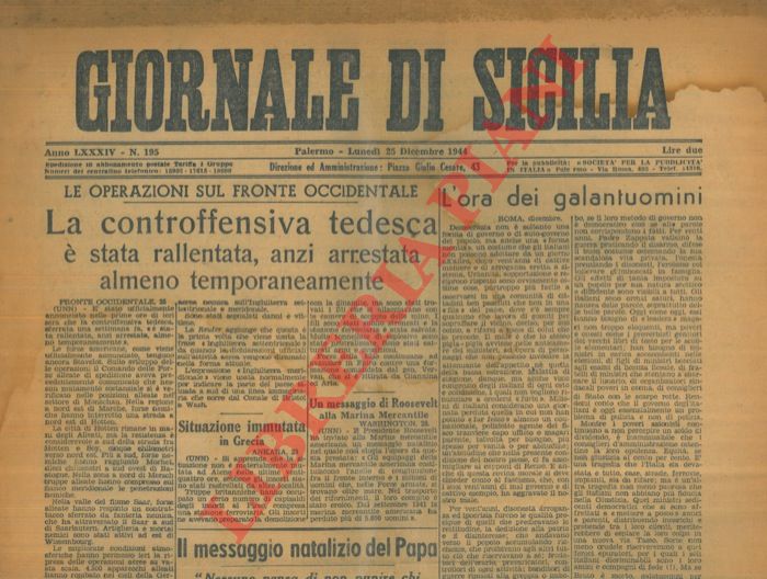 - - Controffensiva tedesca sul Fronte Occidentale arrestata.