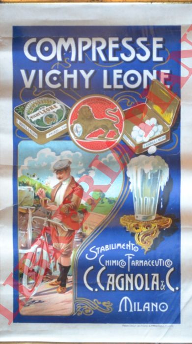 Stabilimento Chimico Farmaceutico C. Cagnola & C. Milano - - Compresse Vichy Leone.