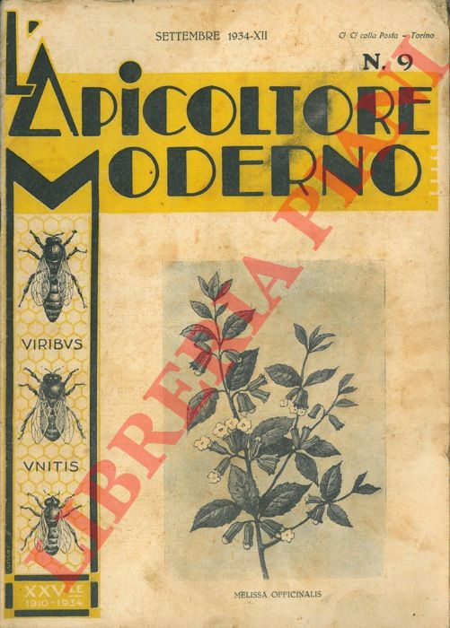- - L'apicoltore moderno. Rivista mensile illustrata.