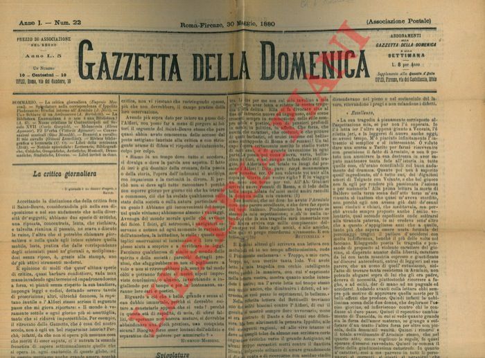 - - Gazzetta della Domenica.