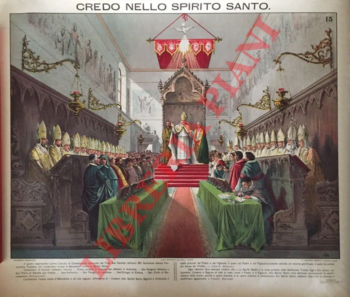 MINETTI Don Vincenzo. Rivarolo Ligure - - Credo nello Spirito Santo. N 15.
