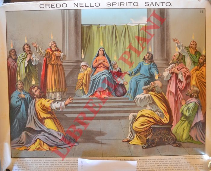 MINETTI Don Vincenzo. Rivarolo Ligure - - Credo nello Spirito Santo. N 14.