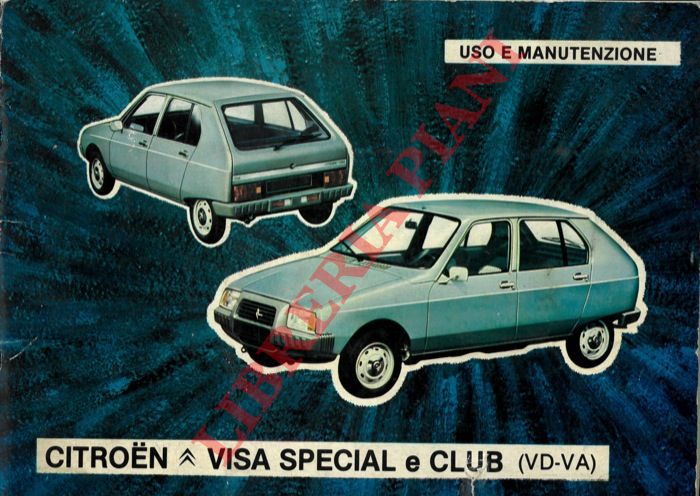 - - Citroen. Visa Special e Club. Uso e manutenzione.