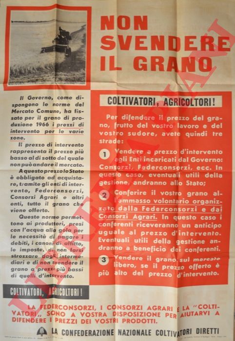 Confederazione Nazionale Coltivatori Diretti - - Non svendere il grano.