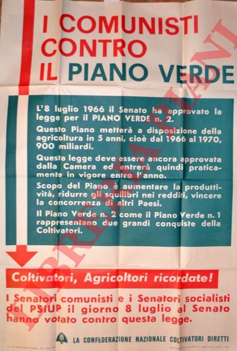 Confederazione Nazionale Coltivatori Diretti - - I comunisti contro il Piano verde.