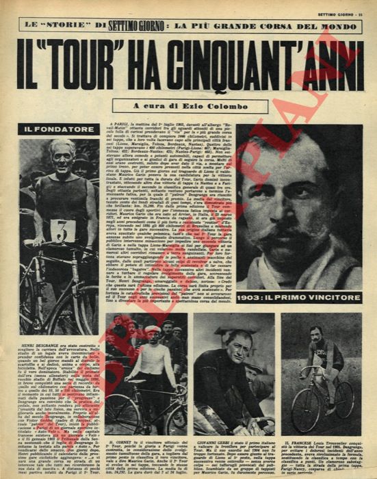 COLOMBO Ezio - - Il Tour ha cinquant'anni.