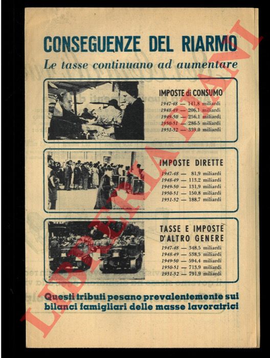 P.C.I. - - Se i clericali vincessero le elezioni. Il Governo, come sempre, colpisce i poveri, risparmia i ricchi.