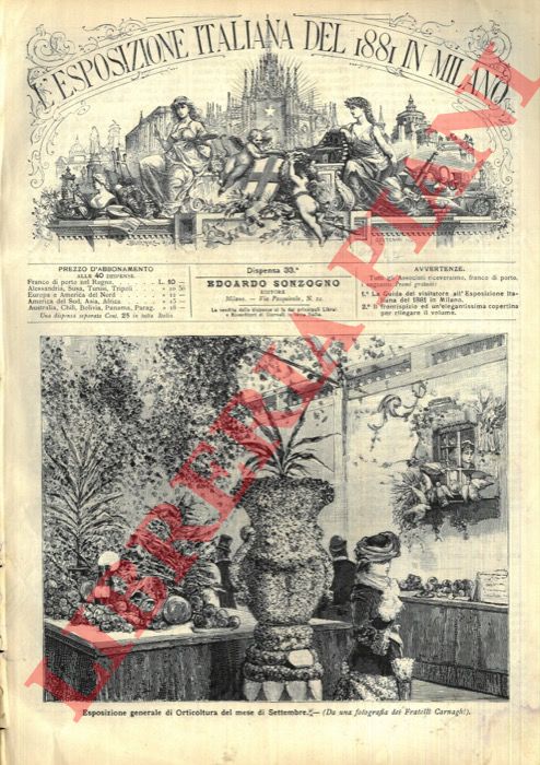 - - L'Esposizione italiana del 1881 in Milano.