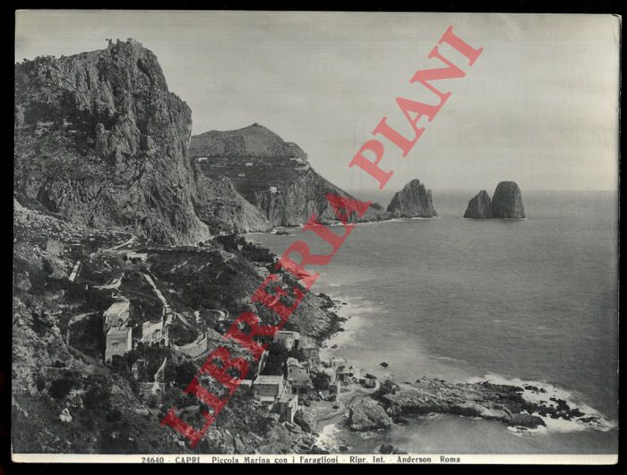 Anderson. Roma - - Capri. Piccola Marina con i Faraglioni.