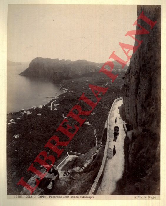 Ed. Brogi - - Capri. Panorama colla strada d'Anacapri.