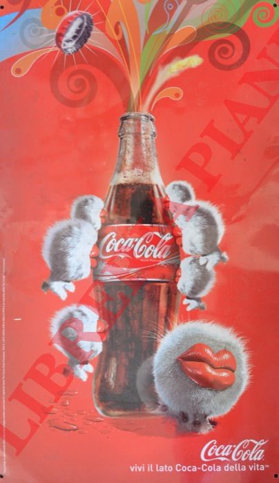 - - Latta pubblicitaria Coca Cola