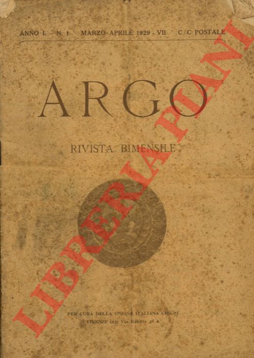 - - Argo. Rivista trimestrale.